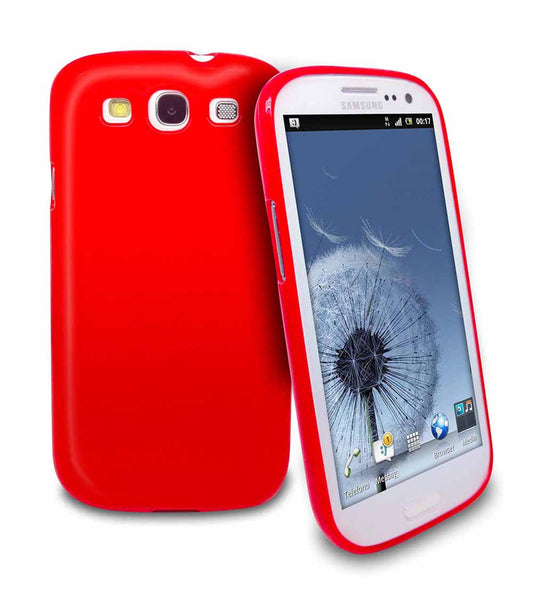 Samsung Galaxy S3 Gloss Solid Colour Gel Case - Red