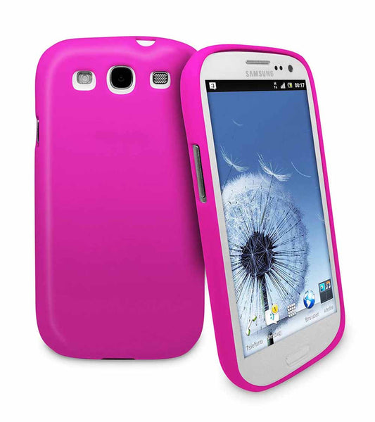 Samsung Galaxy S3 Gloss Solid Colour Gel Case - Rose Pink