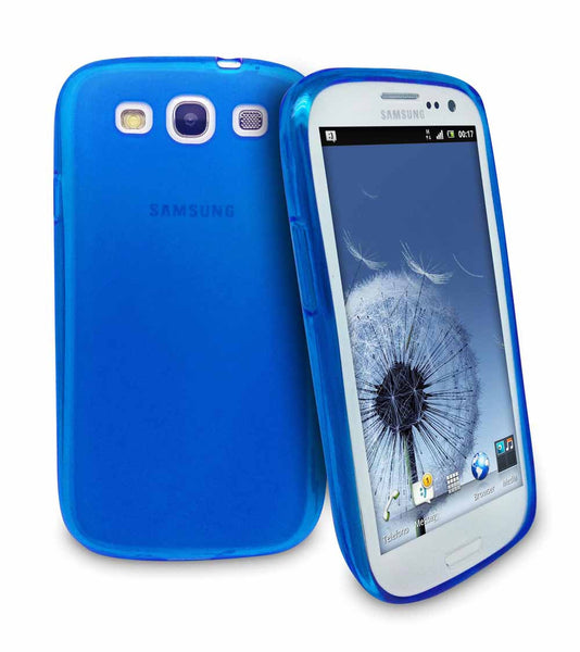 Samsung Galaxy S3 Frosted Gel Case - Blue