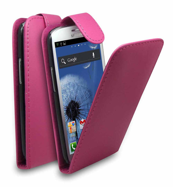 Samsung Galaxy S3 PU Leather Flip Case - Pink