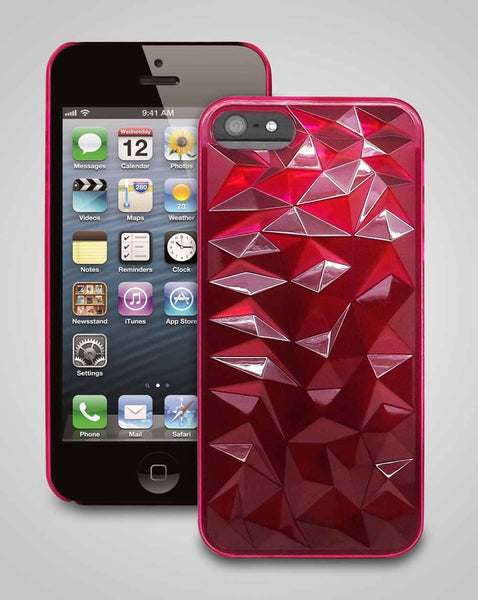 iPhone 5 3D Hard Case - red