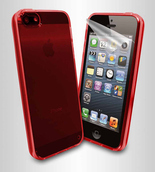 ip5 plain TPU case - Red
